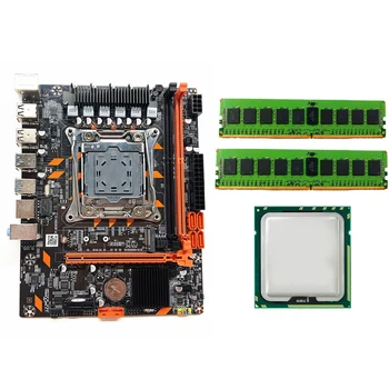 شراءX99 اللوحة مجموعة LGA2011-3 مع E5 2620 V3 و 2 قطعة RECC 8G DDR4 ذاكرة عشوائية المزدوج قناة DDR4 USB3.0 اللوحة