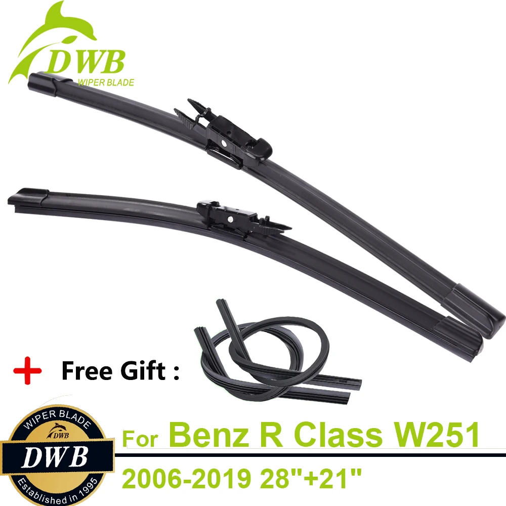 2 шт. эко-стеклоочиститель лезвия для Mercedes-Benz R Class W251 2006- 2"+ 21", 2 шт. каучука, точная посадка стеклоочистителей ветрового стекла
