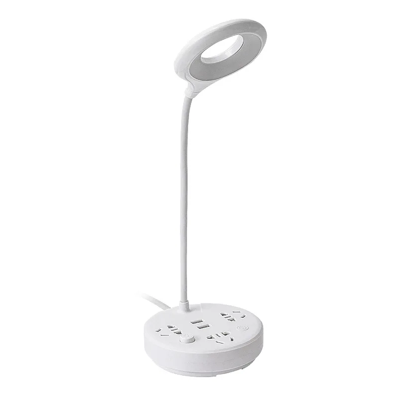 

1.8m Modern smart socket table lamp LED table lamp socket converter USB charging creative multi-function row lamp living room