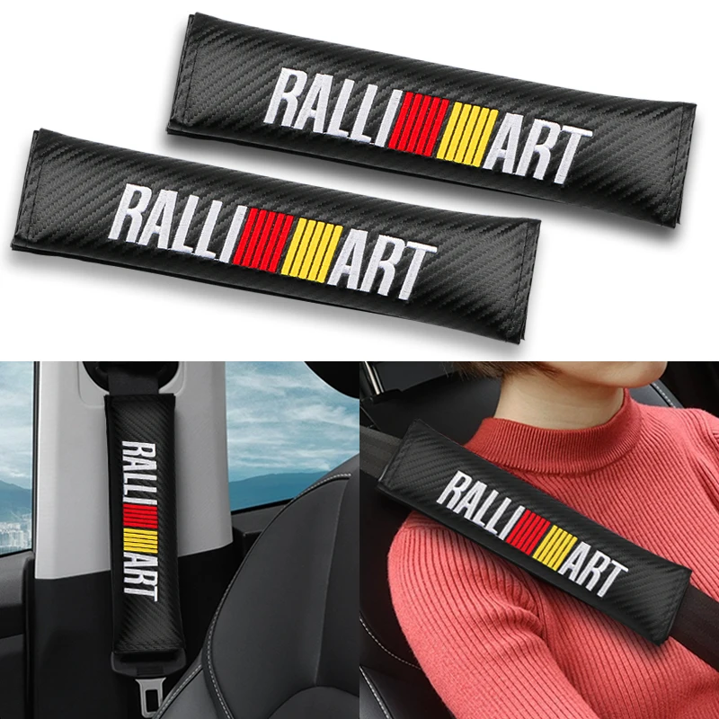 2 шт. накладки для автомобильного ремня безопасности Mitsubishi Ralliart Lancer 9 10 Asx Outlander 3