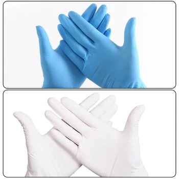 

100pcs Blue Disposable Latex Gloves For Home Cleaning /Food/Rubber/Garden Gloves Universal For Left And Right Hand Spain Fast