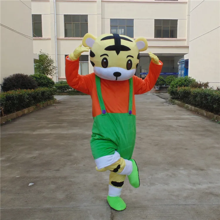 

Factory direct sale new green strap tiger doll Mascot Costume Adult Halloween Birthday party cartoon Apparel Cosplay Costumes