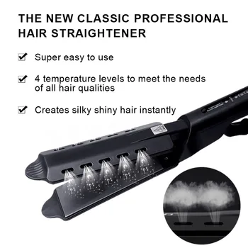 

Hair Straightener Steam Function Flat Ceramic Hair Straightening Tool Women Hair Styling Tool