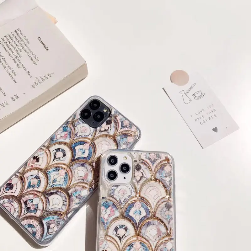 Роскошный блестящий чехол для телефона Iphone 11 11pro Max X Xs Xr 6 7 8 Plus ЗОЛОТОЙ Блестящий