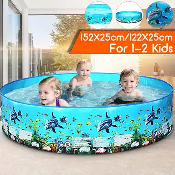 

122/152cm Inflatable Round Swimming Pool Family Home Use Paddling Pool Children Bathing Tub Kids Inflatable Pool Summer Lounge
