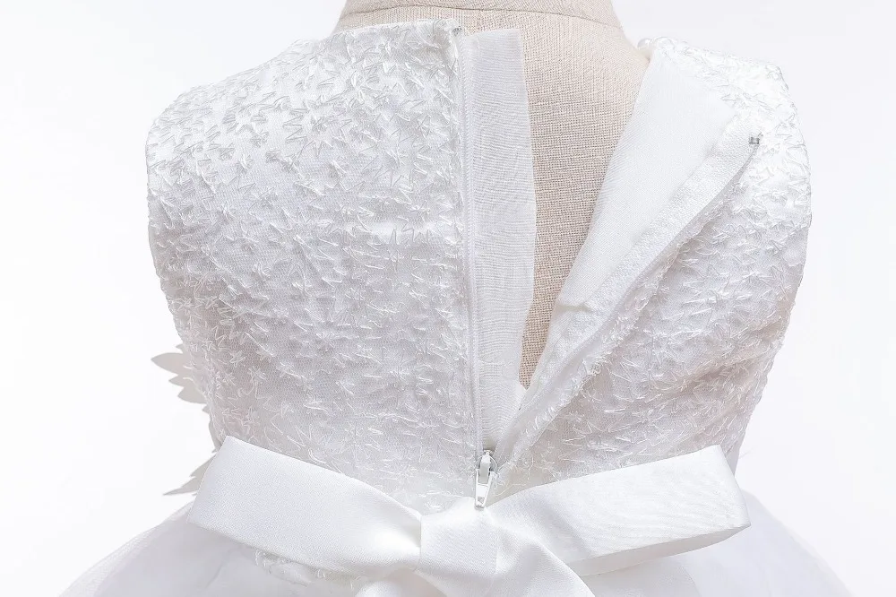 Baby Girls Dresses Applique Bead Princess Dress Toddler Girl Trailing Wedding Party Dress Birthday Ball Gown Vestidos Kids Dress (10)