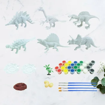 

41pcs DIY Graffiti Model Tool Toy Creative Dinosaur Modeling Toy Educational Toy Graffiti Dinosaur Modeling Toy for Children Chi