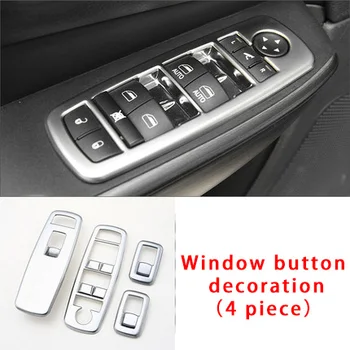 

Molding Trim Window Button Decoration For Jeep Cherokee 4pcs Chrome