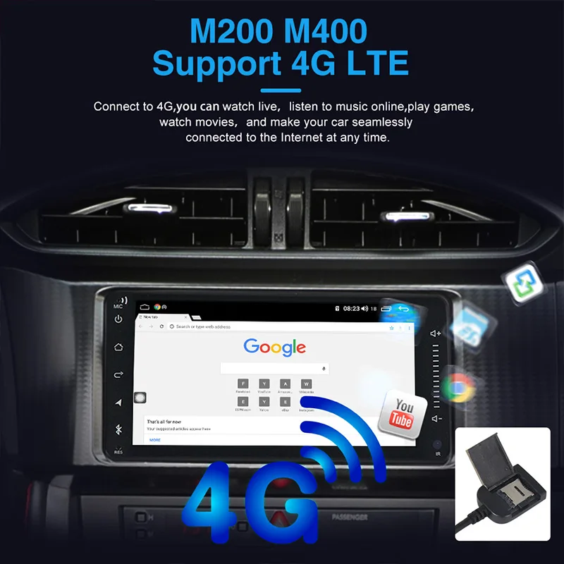 Автомагнитола MEKEDE мультимедийный плеер на Android с GPS Wi Fi FM радио для