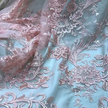 

Latest African Tulle Lace Fabric Nigerian Net Lace Fabric embroidery french lace tulle fabric wedding sewing clothes dress gown