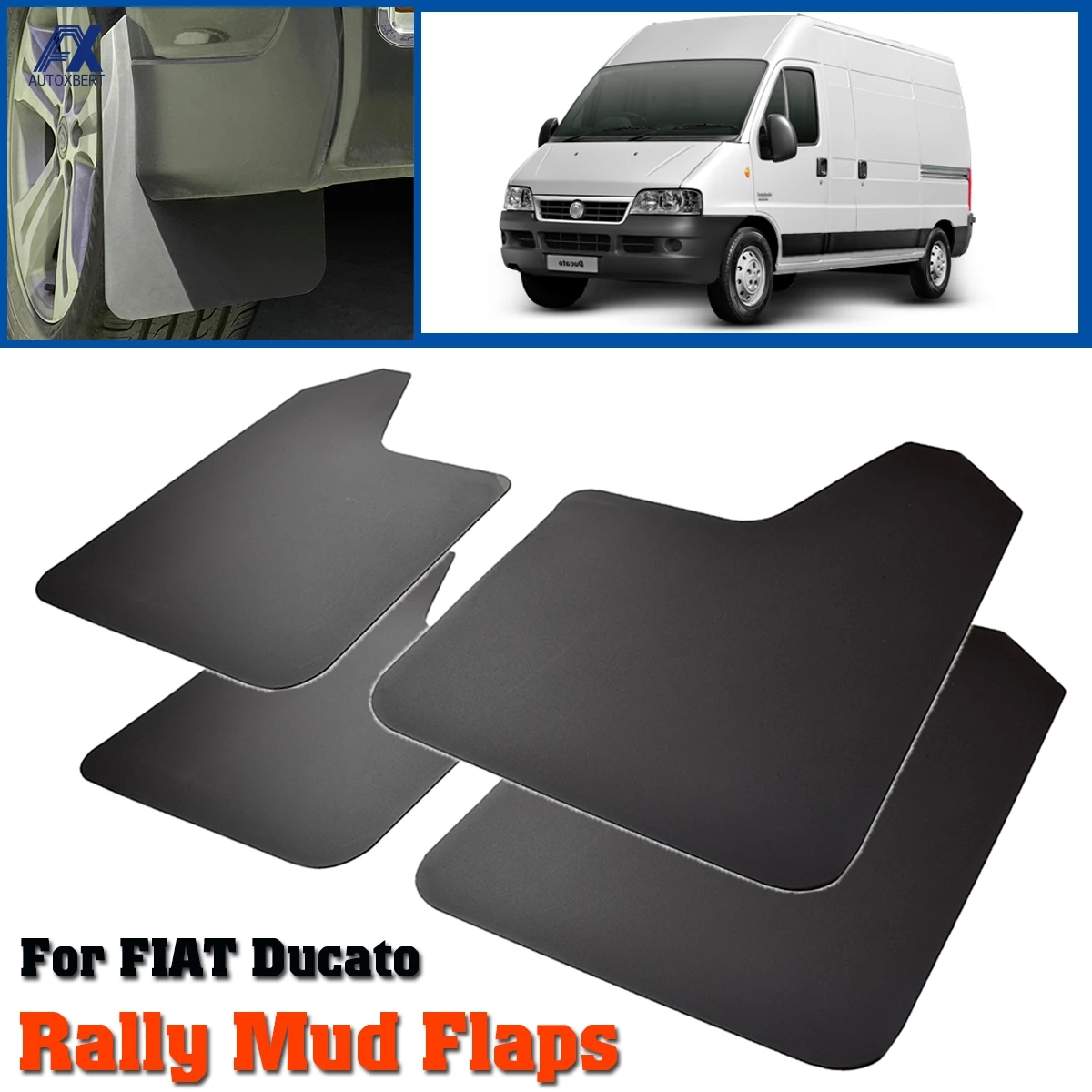 4 шт широкие гоночные/Ралли Брызговики для Fiat Ducato Peugeot Boxer Ram ProMaster крыло вспышки 15