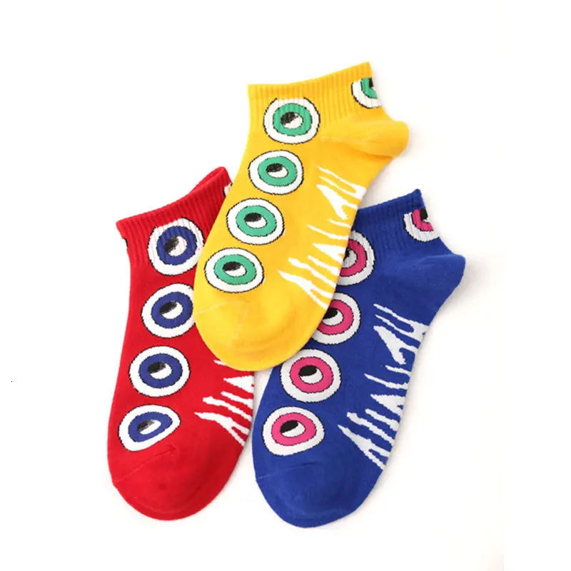 SP&CITY 3 пар/компл. ананас с рисунком хлопковая Для женщин носки дышащие носки; Хорошо Поглощают влагу; короткие носки для женщин для отдыха в стиле «Джокер»; носки;