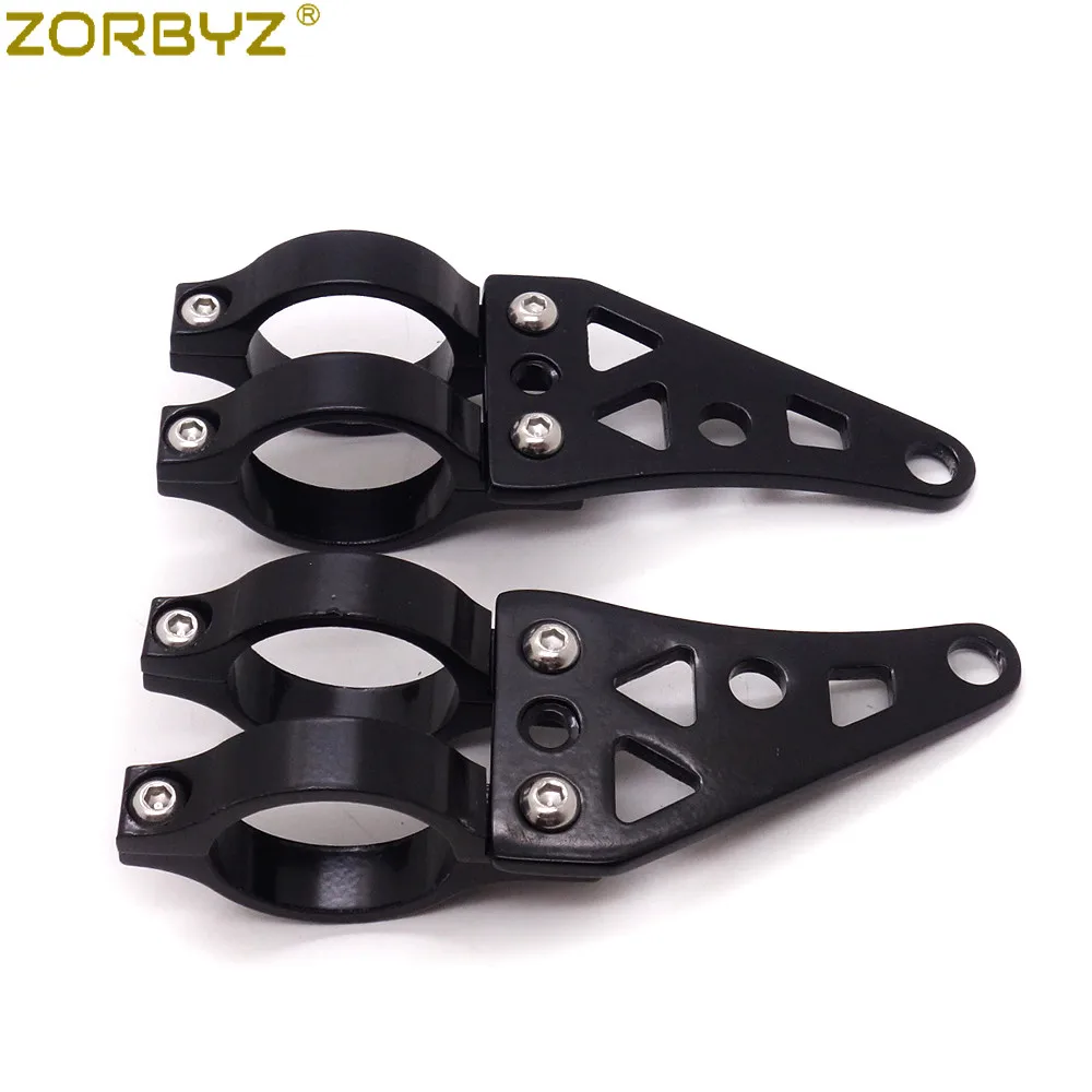 ZORBYZ мотоцикл 41 мм черный алюминий фара кронштейн вилка поворотник зажимы для Harley Кафе Racer на заказ