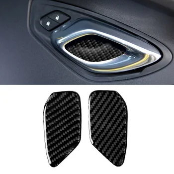 

Carbon Fiber Door Handle Cover Bowl For Chevrolet Camaro 2017-2019 Lid Decal