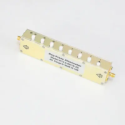 

DHL/EMS Adjustable Variable ADJ Attenuator SMA 5W 0-90dBi 90DB DC-2.5GHZ 50ohm RF 8-key -h2