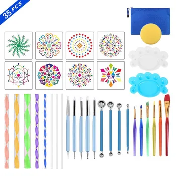 

Mandala Painting Dotting Tools Set Multifunction Embossing Dot Kit Painting Rocks Art Craft Drawing Handwork DIY Nail Art Craft
