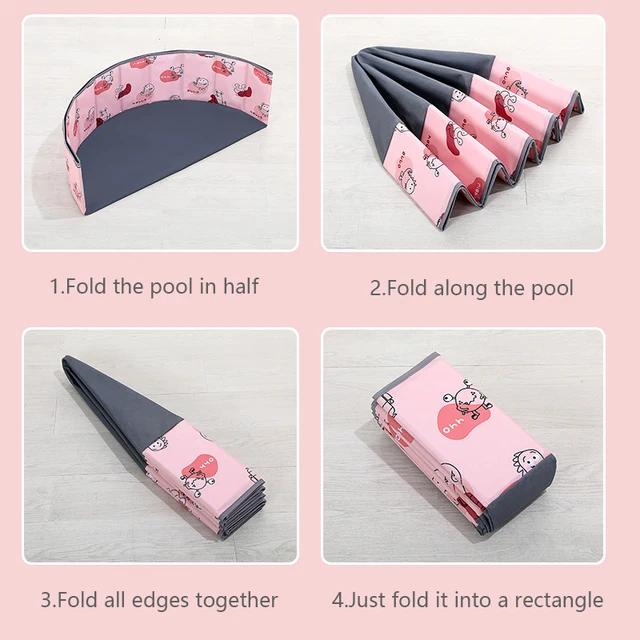 Folding Ocean Ball Pool Baby Toy Oxford Cloth +pp Plastic Super Support Indoor Ocean Ball Pool Toy 6