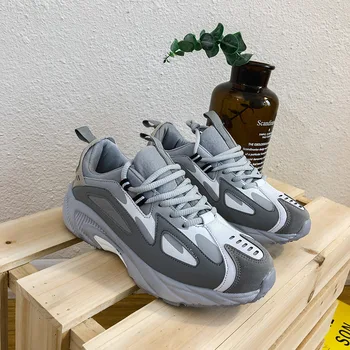 

Women Shoes New Chunky Vulcanize Sneakers Shoes Women Fashion Shoes Platform Sneakers Female Reflective Trend Shoes I2-71