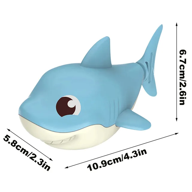 Animal Baby Bath Toys For Baby Boys And Girls Shark Clockwork Swimming Water Toy For Bathroom Bathtub 6
