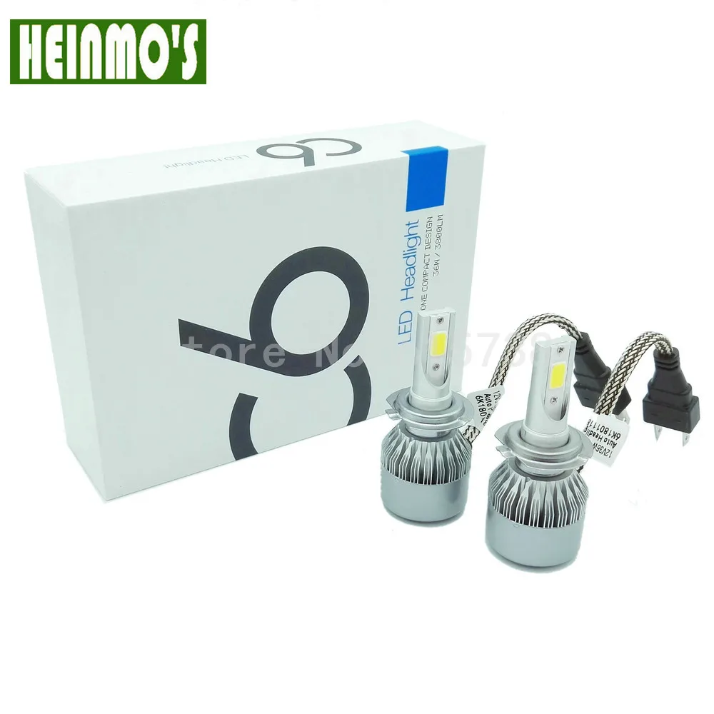 72W 7600LM COB светодиодный H7 автомобильные фары все в одном H8 H9 9005 HB3 9006 HB4 H11