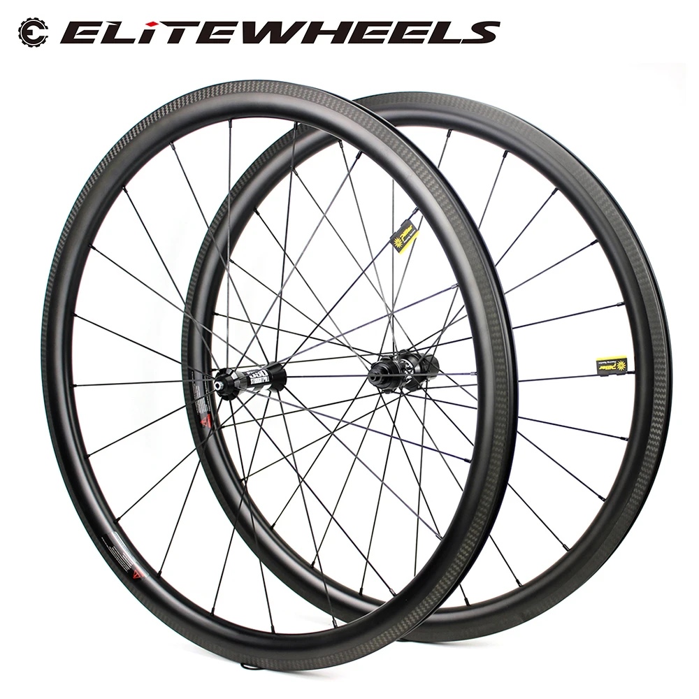 ELITEWHEELS DT Swiss 350 Углеродные дорожные колеса 38 мм Глубина низкий профиль 27 более