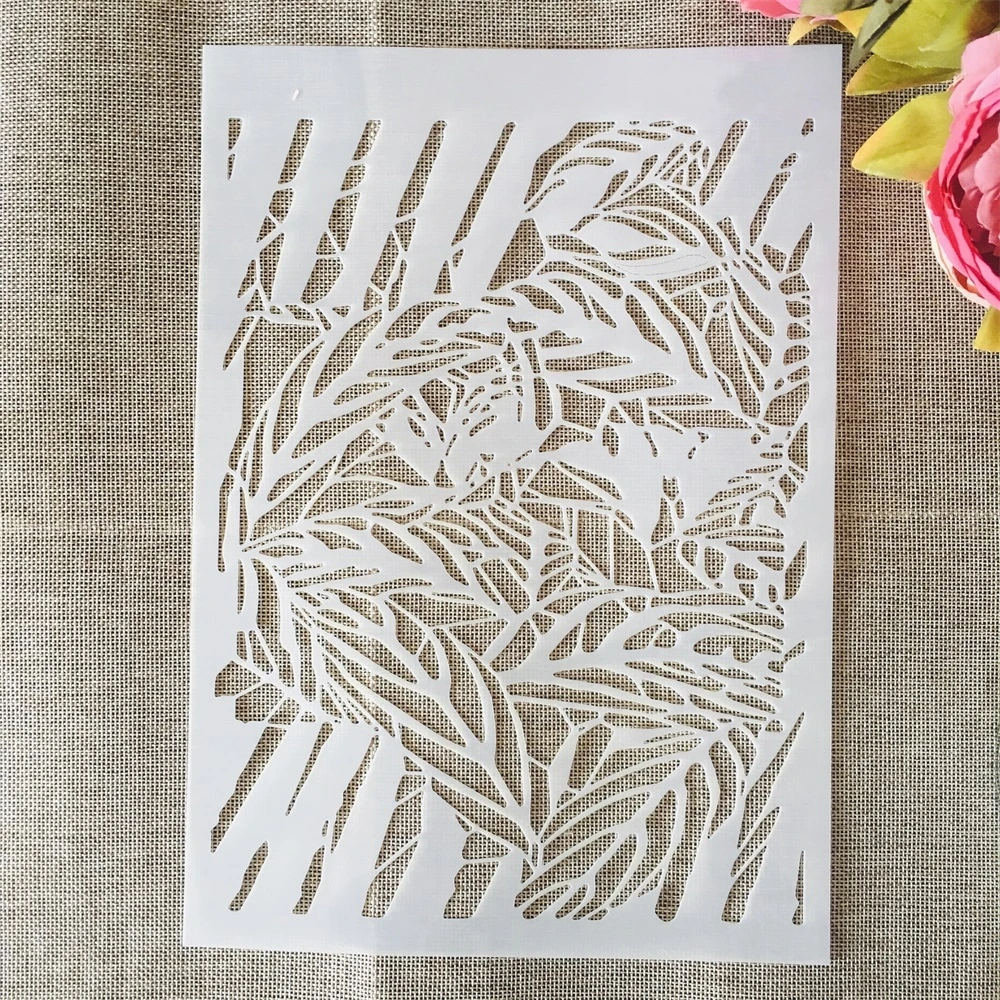 

A4 29cm Leaves Branches DIY Layering Stencils Wall Painting Scrapbook Coloring Embossing Album Decorative Template