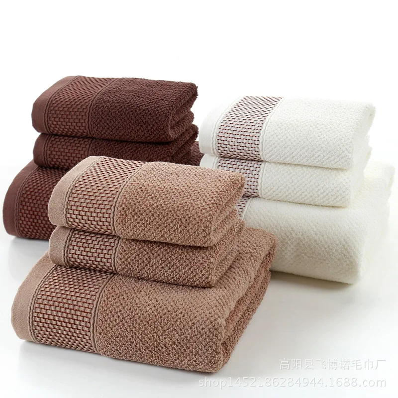 

Gao Yang Towel Pure Cotton Three-piece Suit of Bath Towel Gift Set Benifit Set Can Be Embroidered Logo