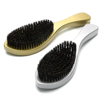 

1PC Long Wooden Handle Beard Brush Bristle Beard Cleaning Brush Beard Care Accessory for Men Male (Random Color)