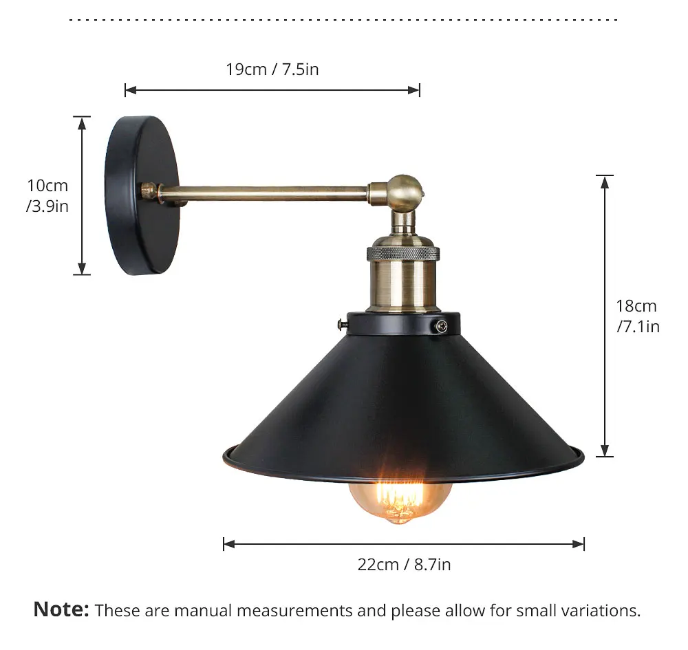 Винтажный настенный светильник, промышленный Ретро настенный светильник, настенный светильник для спальни, гостиной, для ресторана, коридора, магазина, декоративный светильник ing