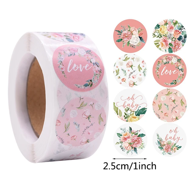 Gift Sealing Stickers 500pcs Thank You Love Design Diary Scrapbooking Stickers Festival Birthday Party Gift Decorations Labels C22
