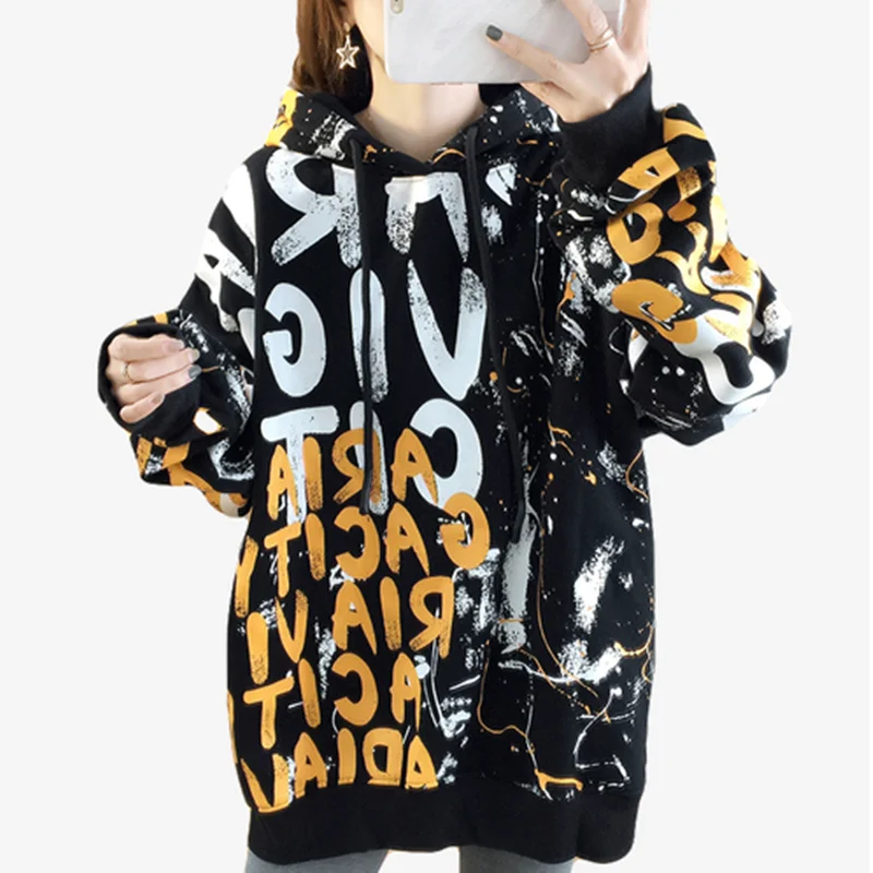 

Women Hoodies Sweatshirts 2019 Autumn Winter Plus Size Long Sleeve Pullover Hoodie Female Casual Warm Hooded Sweatshirt