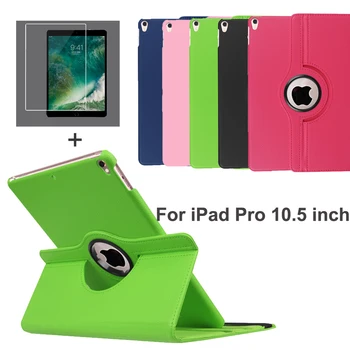 

Cover For iPad Air 3 2019 Smart Rotation Stand Holder For iPad Pro 10.5 2017 A1701 PU Full Protective With Free Tempered Glass