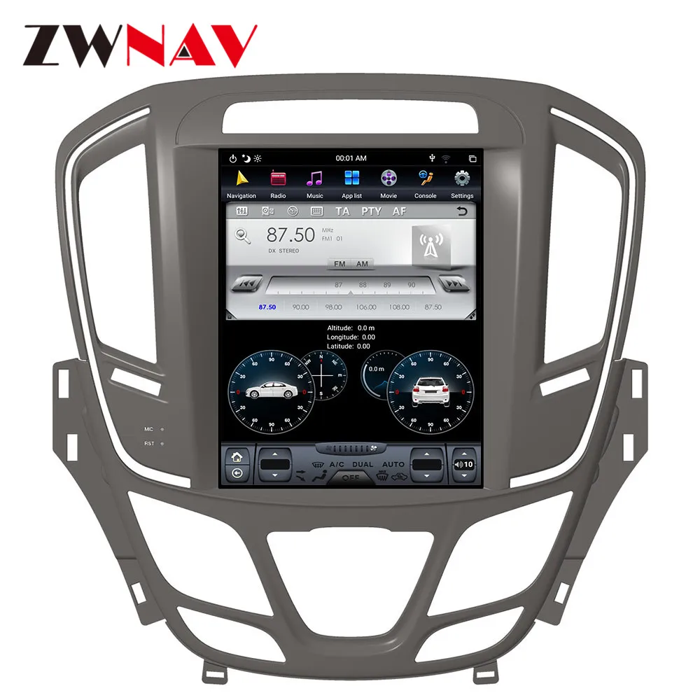 Clearance Android 8.1 Tesla style 4GB RAM Car GPS Navigation For Buick Regal 2014-2018 Car radio tape recorder head unit multimedia player 6