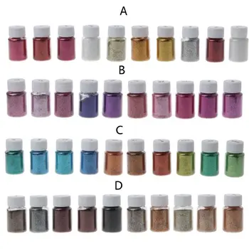 

10 Colors Lasers Glitter Sequin Pigment Epoxy Resin Mold Fillings Jewelry Making 10 Gram/bottle