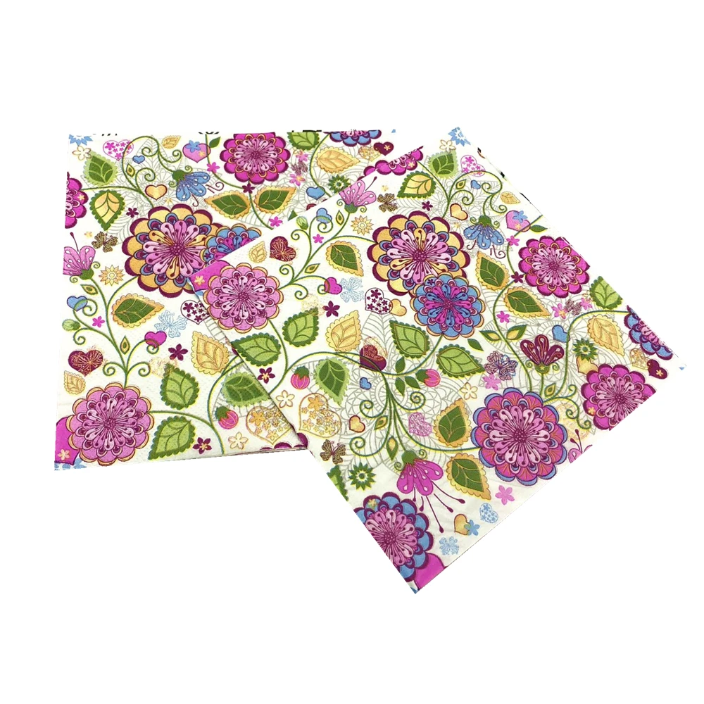 A set of 5 Paper Napkins for Decoupage #0584 EASTER paper napkins