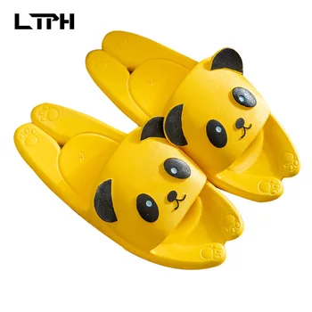 

free shipping 2020 summer indoor home household non-slip soft thick bottom flip flops women shoes slippers Animal Prints Basic