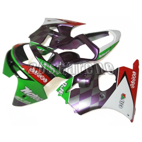 Полный комплект обтекателей для Kawasaki ZX6R ZX-6R 1998 1999 98 99 ABS пластиковый мотоциклетный кузов эльф зеленый серебристый фиолетовый белый