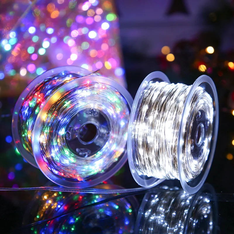 

LED Fairy Garland 20/50/100M Outdoor Waterproof String Lights EU Plug Eight Function Modes Fairy Lights Christmas Wedding Party