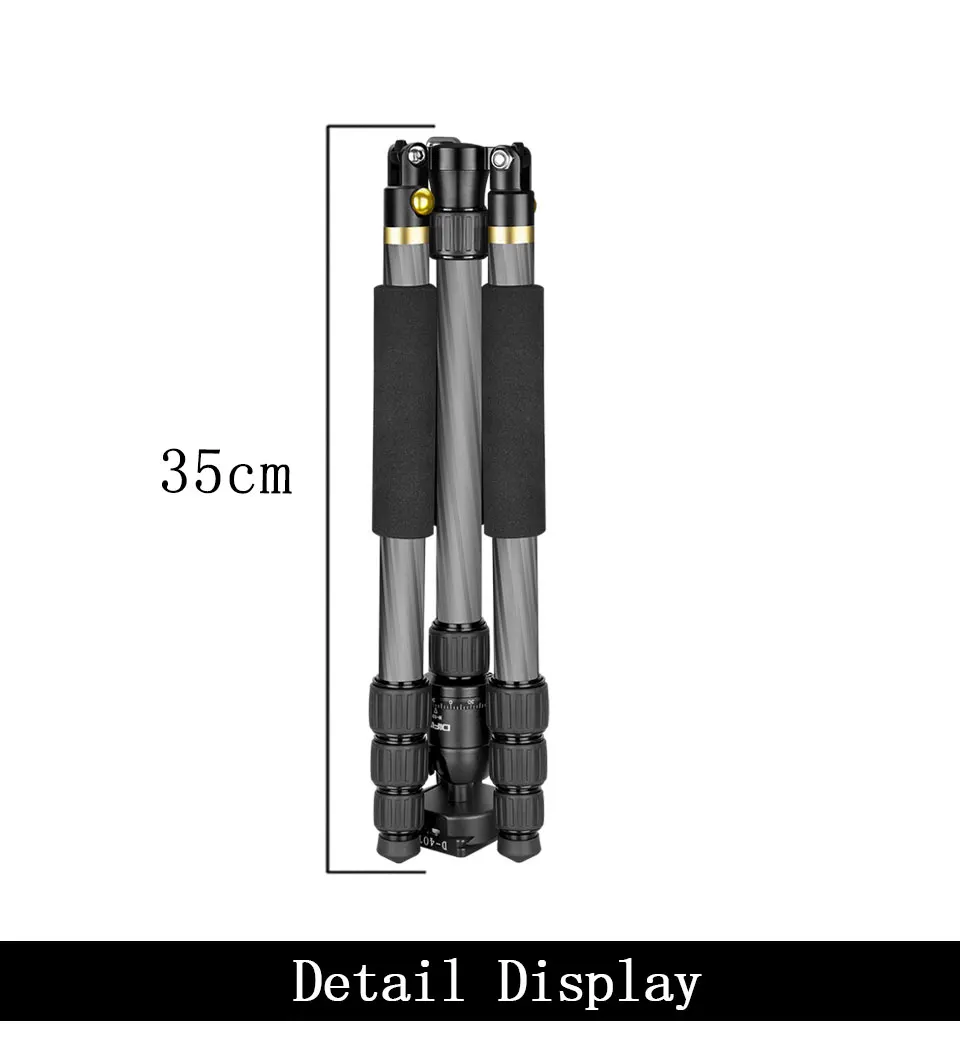 DIFUN DW-422C легкий дорожный штатив для камеры для сотового телефона монопод из углеродного сплава Съемный/низкий угол съемки