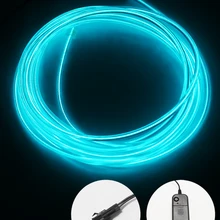 Luz de néon el led neon fio sob o carro flexível macio tubo luzes natal led tira sinal anime/corpo mulher/quartos corda luz rgb