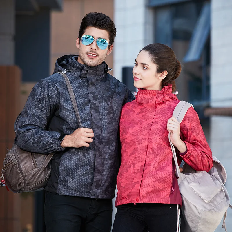

2019 New Spring Autumn Men Soft-shell Hiking Jackets Male Outdoor Camping Trekking Climbing Coat For Waterproof Windproof CN-12