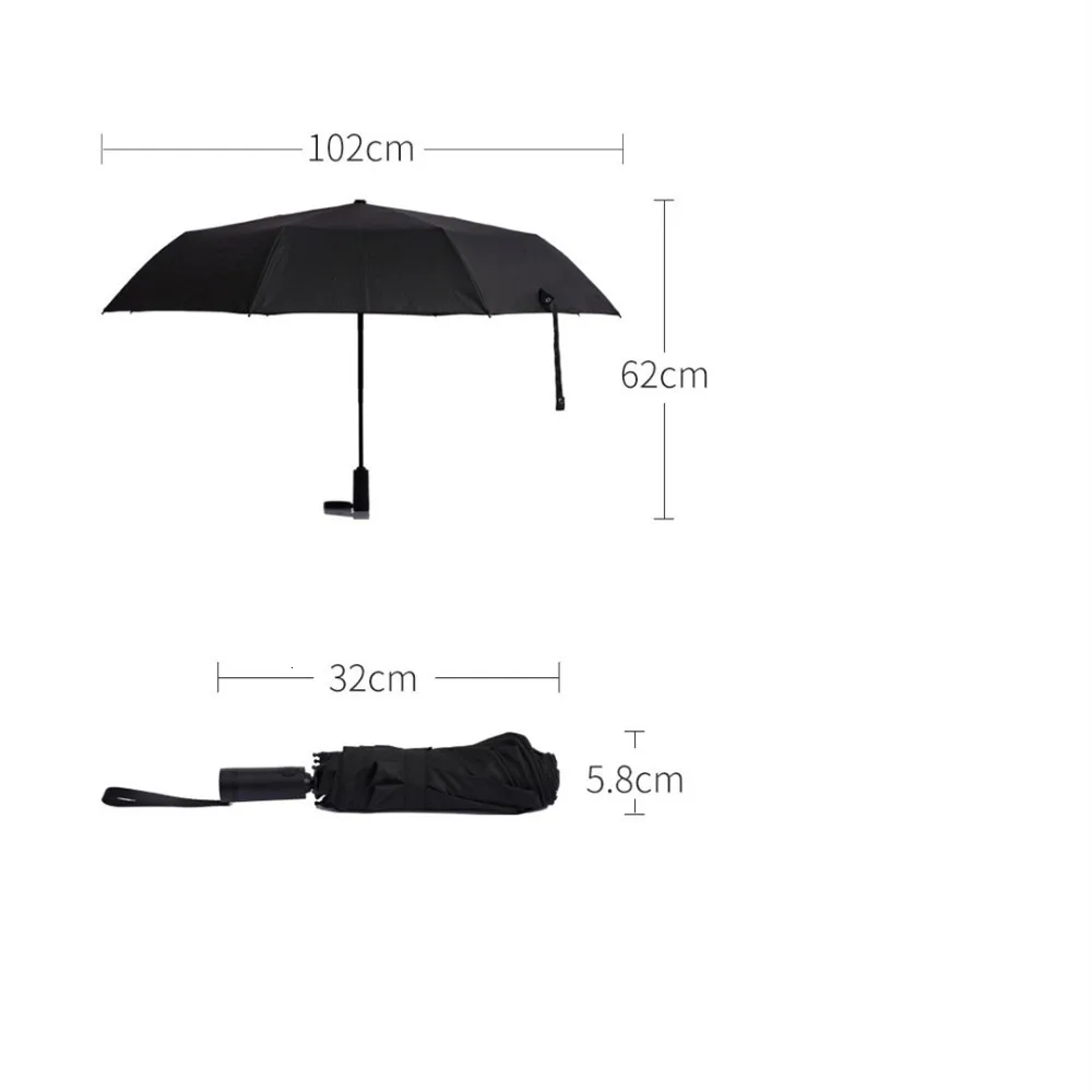 Xiaomi WD1 автоматический зонтик для защиты от ветра водостойкая Защита от Солнца Сверхлегкий трехскладной зонтик для мужчин/женщин портативный мини-зонтик
