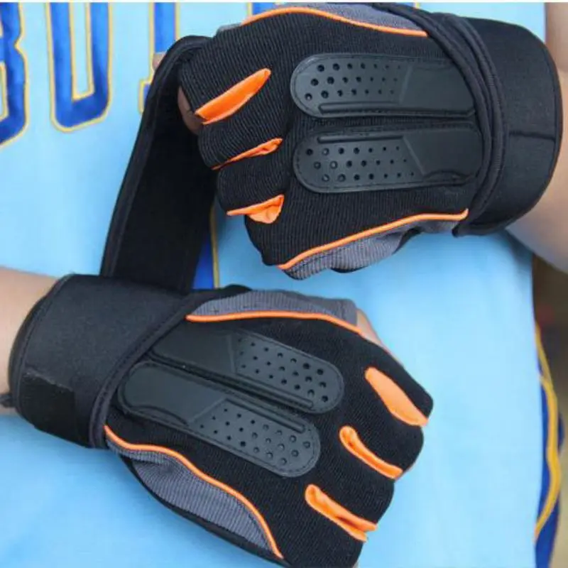 Прочные силиконовые перчатки с открытыми пальцами унисекс для фитнеса и велоспорта, противоскользящие износостойкие дышащие спортивные перчатки для альпинизма на открытом воздухе