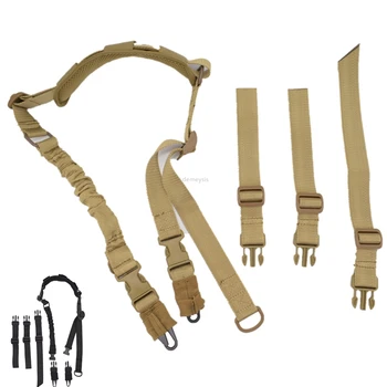 

Detachable Tactical Gun Sling Sinlge Point Double Point Shooting Hunting Gun Sling Adjustable Airsoft Combat Rifle Sling
