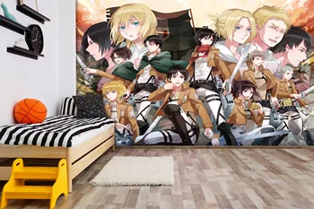 

[Self-Adhesive] 3D Attack On Titan 231 Japan Anime Wall Paper mural Wall Print Decal Wall Murals Belly