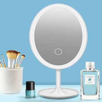 

LED Makeup Mirror With Light Touch Dimmer Mirror Multifunctional Desktop LED Light Fill Light Mirror