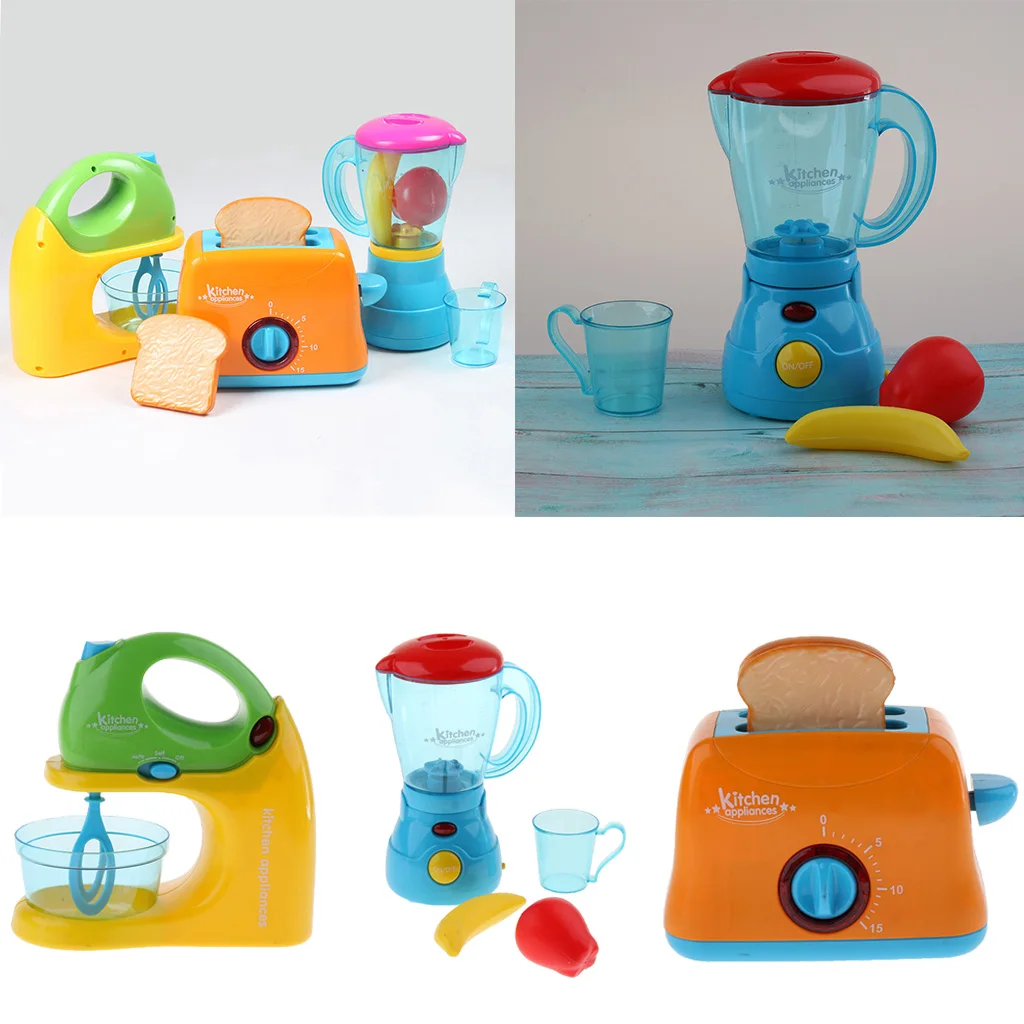 Simulation Plastic Home Appliance Kids Pretend Role Play Toy Bread Maker 