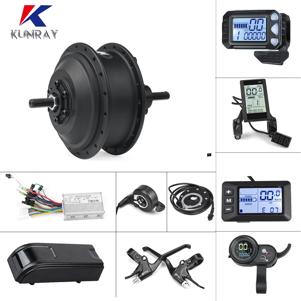 

E-bike Hub mortor Conversion Kit 24V/36V/48V 250W/350W Electric Bike Motor Front Rear Display Hub Motor Wheel Conversion Kit
