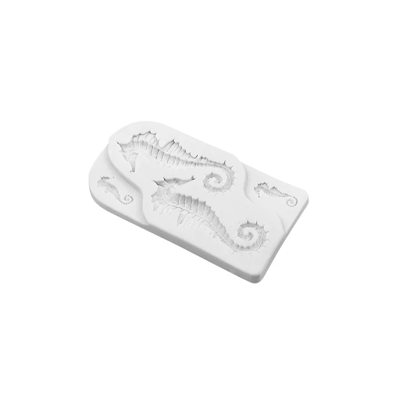 Seahorses Shape Silicone Mold Sugarpaste Icing Mold for Cake Decorating Tools Sugarcraft Candies Chocolate Cupcakes Topper