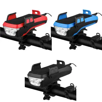 

LED Bike Light Bicycle Headlight Multifunctional USB Charging with 3 Lighting Modes flashlight Mobile Phone Holder Taillight